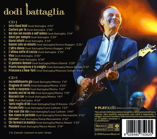 Dodi Day. Bellaria & Igea Marina - CD Audio di Dodi Battaglia - 3