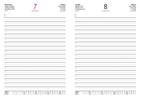 Agenda InTempo Text 2024, 12 mesi giornaliera Balacron Verde - 15x21 cm - 3