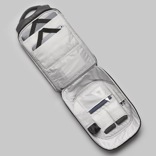 Zaino InTempo Tekniko Big con chiusura a combinazione, cavo antifurto e porta USB, Grigio - 34 x 16 x 46 cm - 7