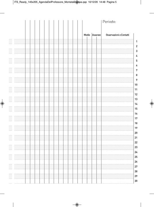 Diario del docente InTempo 2023-24, 16 mesi, Vistaplan giornaliero Verde - 15 x 21 cm - 8