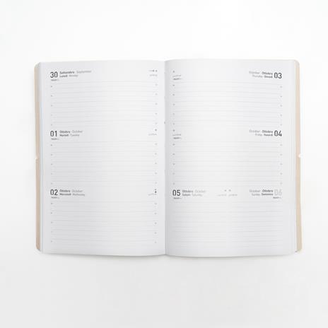 Agenda 17 Mesi, giornaliera, Ciak 2025-2026, Denim Intempo, Bianco - 15 x 21 cm - 2