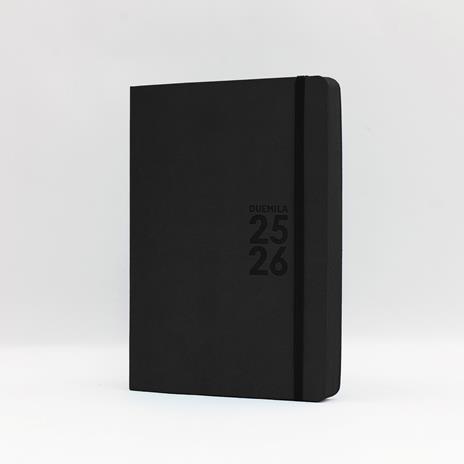 Agenda 16 Mesi, giornaliera, Monobloc 2025-2026, Intempo, Nero - 15 x 21 cm