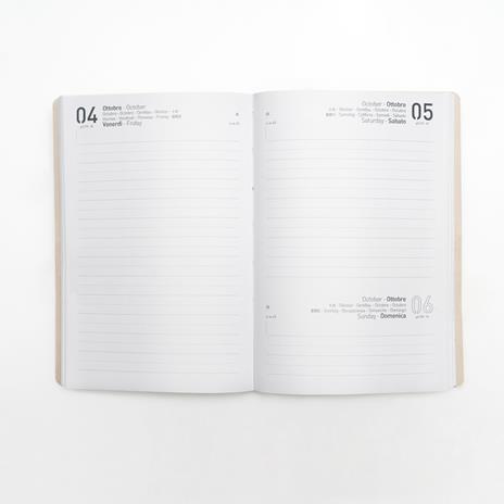 Agenda 16 Mesi, giornaliera, Monobloc 2025-2026, Intempo, Nero - 15 x 21 cm - 2