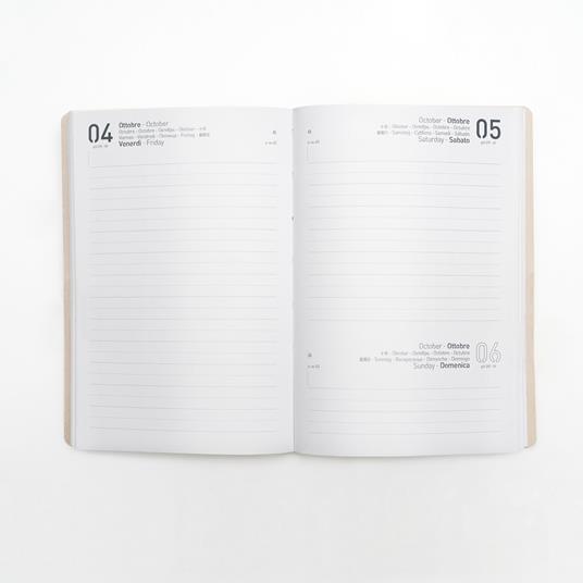 Agenda 16 Mesi, giornaliera, Monobloc 2025-2026, Intempo, Nero - 15 x 21 cm - 2