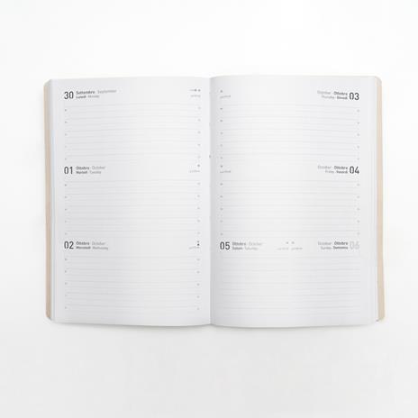 Agenda 16 Mesi, settimanale, Monobloc 2025-2026, Intempo, Azzurro - 15 x 21 cm - 2