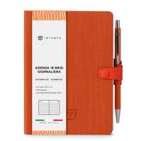 Cartoleria Diario 2026-2027 16 Mesi Write Giornaliera 12X17 Con Laccio Arancio InTempo