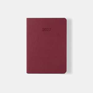 Agenda giornaliera 12x17 Mate Rosso