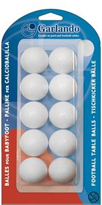 Garlando - Palline da Calcio Standard Unisex, 33,1 mm, Colore: Bianco