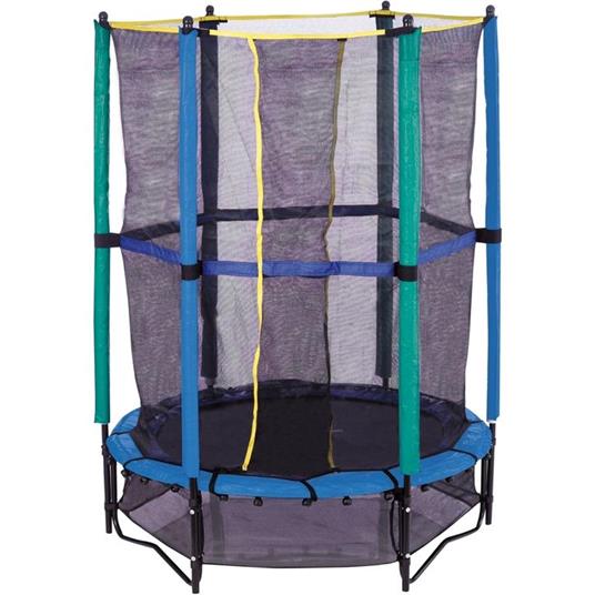 Trampolino Tappeto Elastico Per Esterno Con Rete Di Protezione Diametro 140Cm Garlando Combi Xs