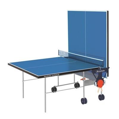 Tavolo Da Pin Pong Con Piano Blu E Ruote Per Esterno Garlando Training Outdoor - 3