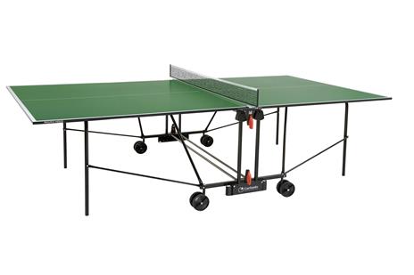 Tavolo ping pong Progress Indoor con ruote verde