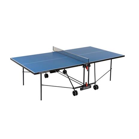 Tavolo Da Pin Pong Con Piano Blu E Ruote Per Esterno Garlando Progress Outdoor