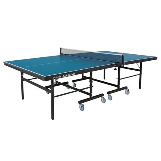 Tavolo Da Pin Pong Con Piano Blu E Ruote Per Interno Garlando Club Indoor