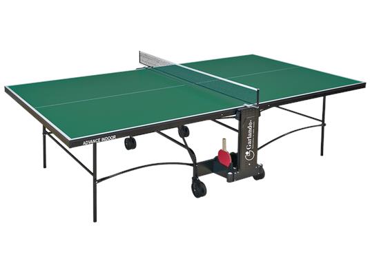 Tavolo Da Pin Pong Con Piano Verde E Ruote Per Interno Garlando Advance Indoor