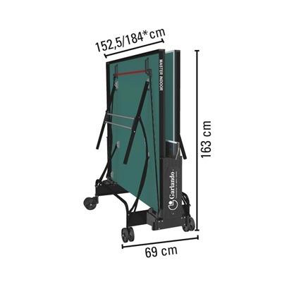 Tavolo Da Pin Pong Con Piano Verde E Ruote Per Interno Garlando Master Indoor - 5