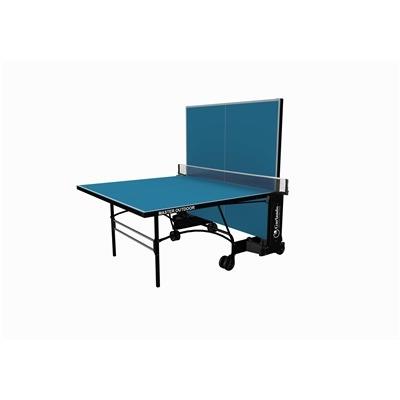 Tavolo Da Pin Pong Con Piano Blu E Ruote Per Esterno Garlando Master Outdoor - 3