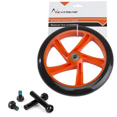Ruota Nera/Arancio Ø 200 mm.Pu