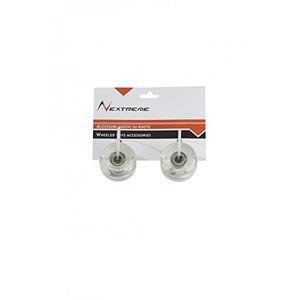 Coppia ruote trasparenti 50x36 mm PU con cuscinetti ABEC7 per skateboard con tavola in legno STREET PRO