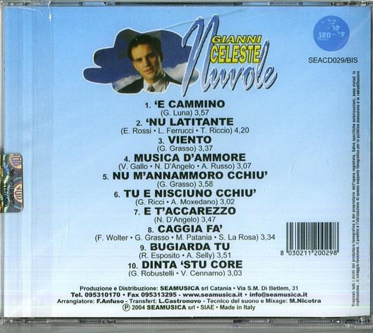 Nuvole - CD Audio di Gianni Celeste - 2