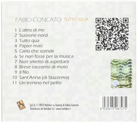 Tutto qua - CD Audio di Fabio Concato - 2