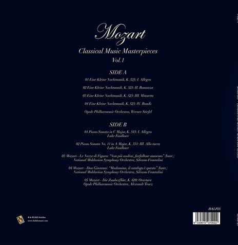Mozart. Classical Music Masterpieces vol. 1 - Vinile LP di Wolfgang Amadeus Mozart - 2