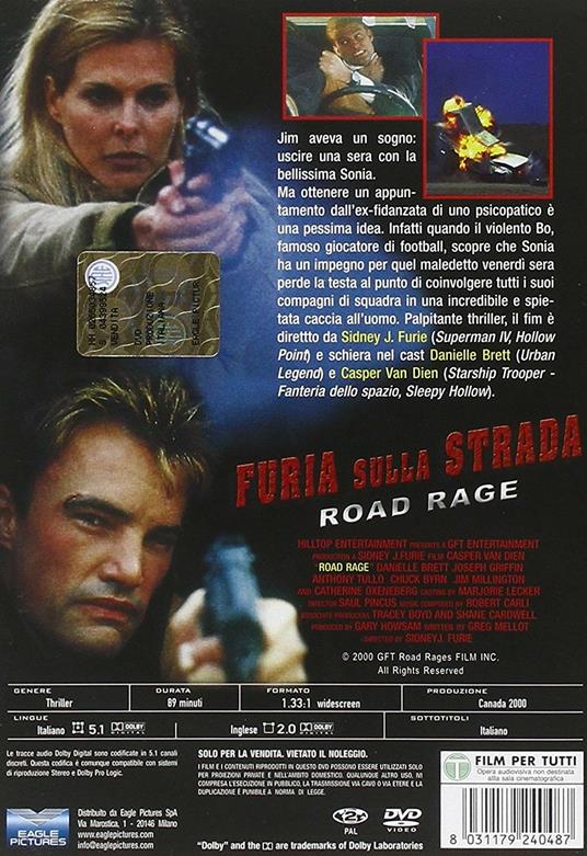 Road Rage. Furia sulla strada di Sidney J. Furie - DVD - 2
