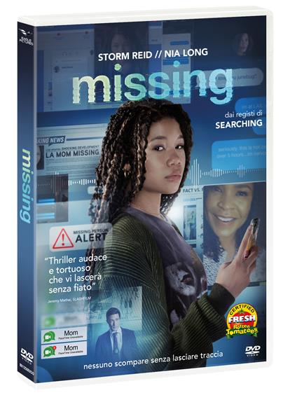 Missing (DVD) di Nicholas D. Johnson,Will Merrick - DVD
