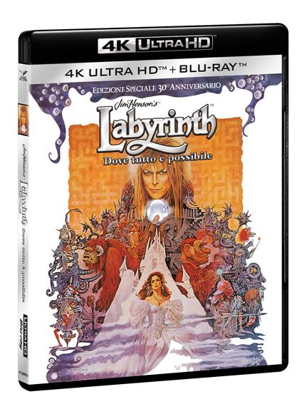 Labyrinth. Dove tutto è possibile (Blu-ray + Blu-ray Ultra HD 4K) di Jim Henson - Blu-ray + Blu-ray Ultra HD 4K