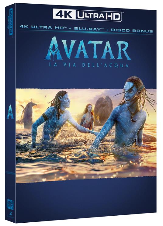 Avatar. La via dell'acqua (2 Blu-ray + Blu-ray Ultra HD 4K) di James Cameron - Blu-ray + Blu-ray Ultra HD 4K