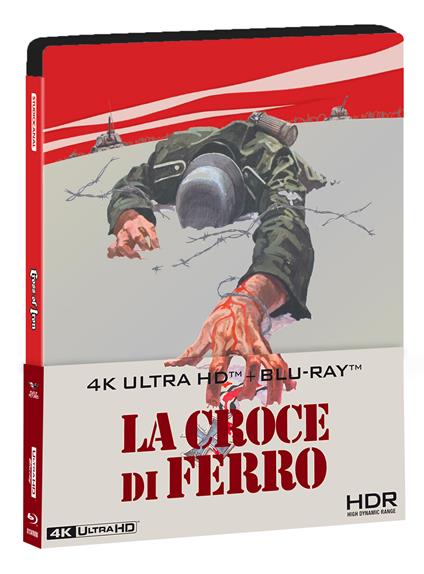 La croce di ferro. Steelbook (Blu-ray + Blu-ray Ultra HD 4K) di Sam Peckinpah - Blu-ray + Blu-ray Ultra HD 4K