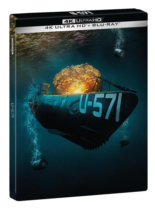 U-571. Steelbook (Blu-ray + Blu-ray Ultra HD 4K) di Jonathan Mostow - Blu-ray + Blu-ray Ultra HD 4K