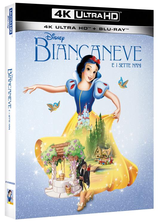 Biancaneve e i sette nani (Blu-ray + Blu-ray Ultra HD 4K) di William Cottrell,David Hand,Wilfred Jackson - Blu-ray + Blu-ray Ultra HD 4K