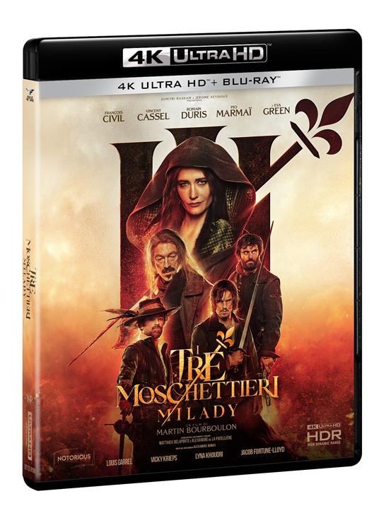 I tre moschettieri. Milady (Blu-ray + Blu-ray Ultra HD 4K) di Martin Bourboulon -  Blu-ray + Blu-ray Ultra HD 4K
