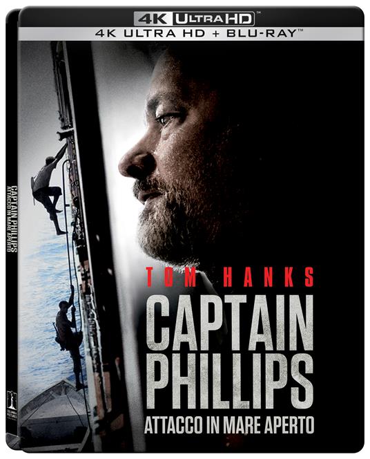 Captain Phillips. Attacco in mare aperto. Steelbook (Blu-ray + Blu-ray Ultra HD 4K) di Paul Greengrass - Blu-ray + Blu-ray Ultra HD 4K