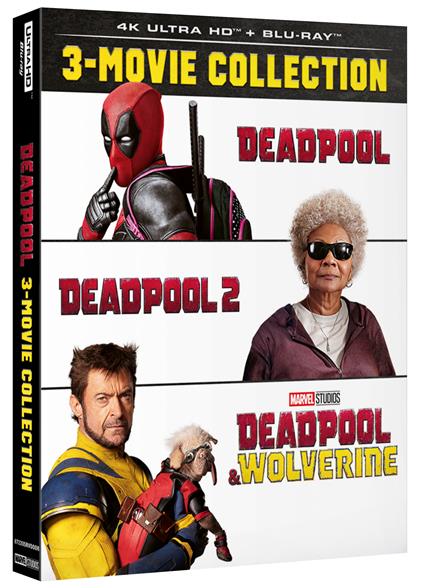 Cofanetto Deadpool 1-3 (3 Blu-ray + 3 Blu-ray Ultra HD 4K) di Tim Miller,David Leitch,Shawn Levy