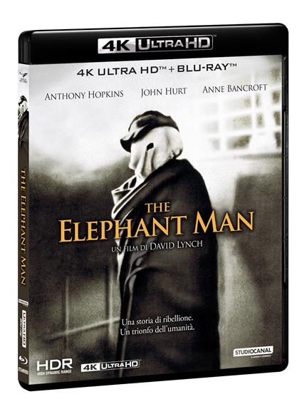 The Elephant Man (Blu-ray + Blu-ray Ultra HD 4K) di David Lynch - Blu-ray + Blu-ray Ultra HD 4K