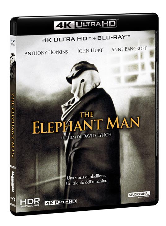 The Elephant Man (Blu-ray + Blu-ray Ultra HD 4K) di David Lynch - Blu-ray + Blu-ray Ultra HD 4K