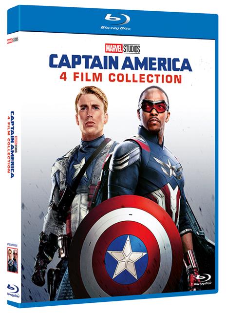 Captain America. 4 Film Collection (4 Blu-ray) di Joe Johnston,Anthony Russo,Joe Russo,Julius Onah