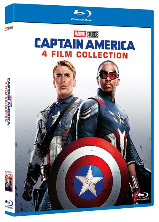 Captain America. 4 Film Collection (4 Blu-ray) di Joe Johnston,Anthony Russo,Joe Russo,Julius Onah