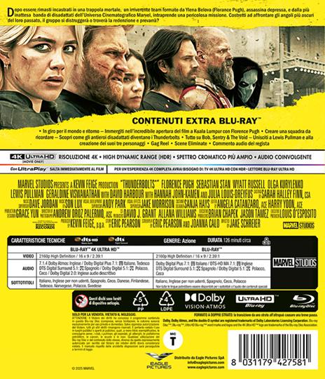 Thunderbolts (Blu-ray + Blu-ray Ultra HD 4K) di Jake Schreier - Blu-ray + Blu-ray Ultra HD 4K - 2