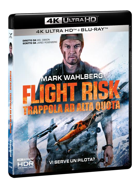 Flight Risk. Trappola Ad Alta Quota. 4K (Bd 4K + Bd Hd) di Mel Gibson - Blu-ray + Blu-ray Ultra HD 4K
