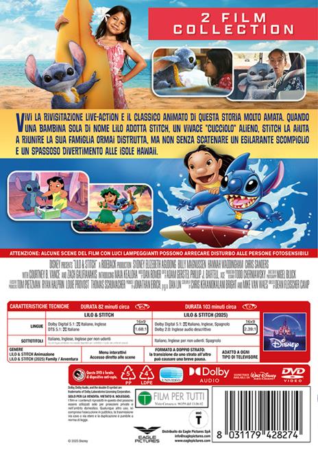 Cofanetto Lilo & Stitch (Live action & Animation) (DVD) di Chris Sanders,Dean DeBlois,Dean Fleischer-Camp - 2