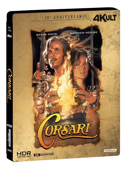 Corsari. 30° Anniversario. 4Kult (Blu-ray 4K + Blu-ray Hd) di Renny Harlin - Blu-ray + Blu-ray Ultra HD 4K