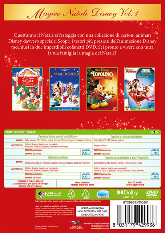Cofanetto Magico Natale Disney vol. 1 (4 DVD) - 2