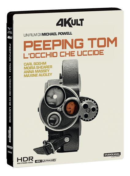 Peeping Tom. L'occhio che uccide. 4Kult (Blu-ray + Blu-ray Ultra HD 4K) di Michael Powell - Blu-ray + Blu-ray Ultra HD 4K