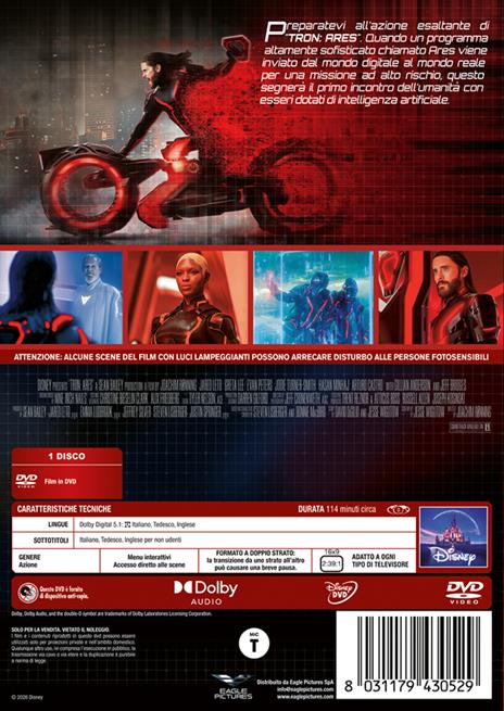 Tron: Ares (DVD) di Joachim Rønning - DVD - 3