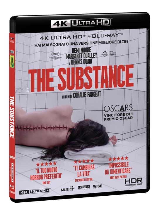 The Substance. I Magnifici 4K (Blu-ray + Blu-ray Ultra HD 4K) di Coralie Fargeat - Blu-ray + Blu-ray Ultra HD 4K