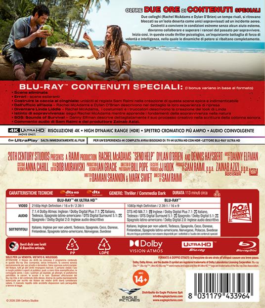 Send Help (Blu-ray + Blu-ray Ultra HD 4K) di Sam Raimi - Blu-ray + Blu-ray Ultra HD 4K - 3