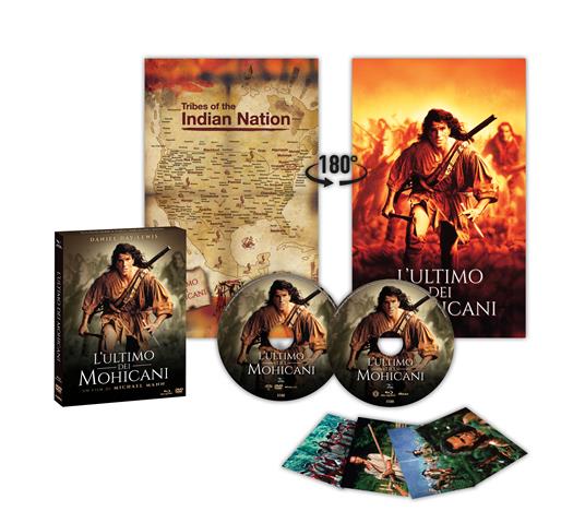 L' ultimo dei Mohicani. Slipcase numerata + poster + 4 card (DVD + Blu-ray) di Michael Mann - DVD + Blu-ray - 2