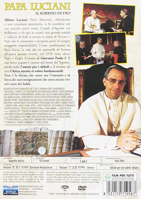 Papa Luciani - Il Sorriso Di Dio (DVD) di Giorgio Capitani - DVD - 2